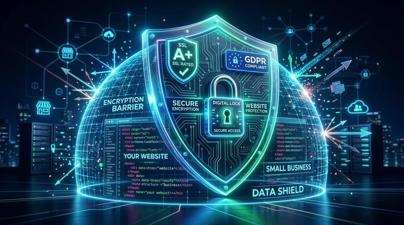 Weboldal Biztonság Kis Vállalkozásoknak: A+ SSL Minősítés és GDPR Egyszerre 2026-ban