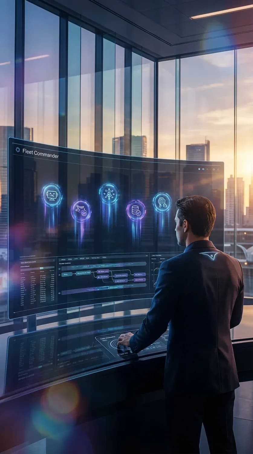 A Flotta Parancsnok Paradigma: Hogyan Forradalmasítják a Koordinált AI Ügynökök az Egyedi Automatizálás Megoldásokat